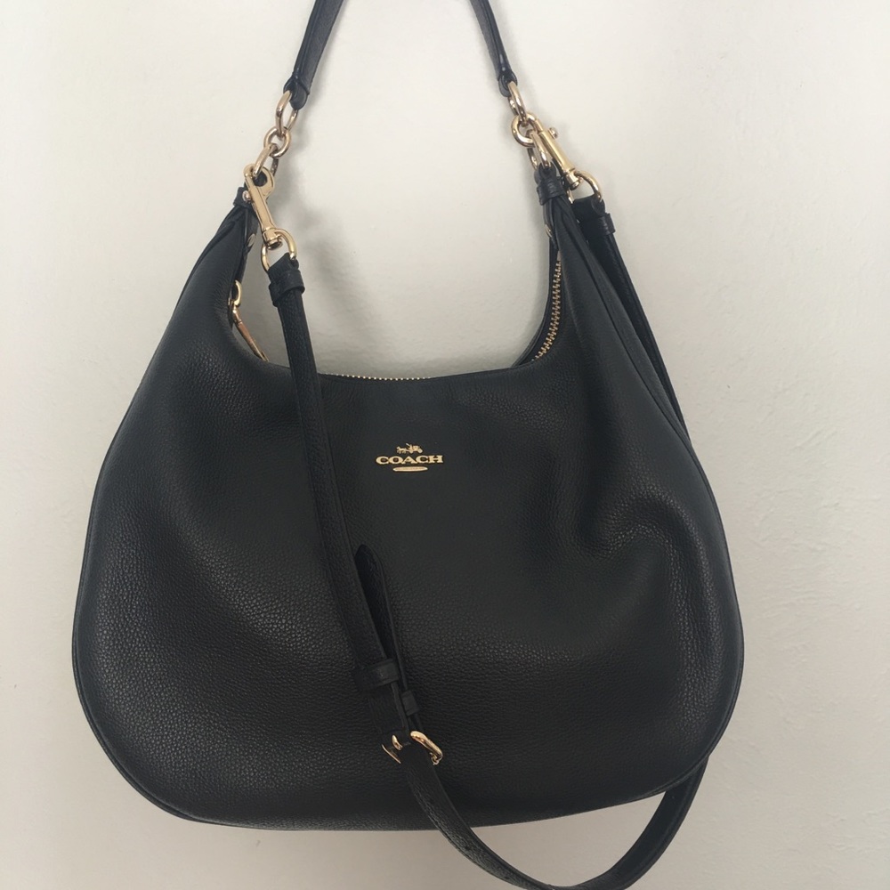 Navy blue COACH crossbody and matching wallet